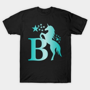 B Unicorn Star Monogram T-Shirt T-Shirt